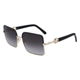 Ferragamo Gold Metal Sunglasses