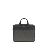 Ferragamo Gray Calf Leather Bos Taurus Briefcase - Briefcases