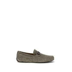 Ferragamo Sedý Teletí Kůže Bos Taurus Loafers