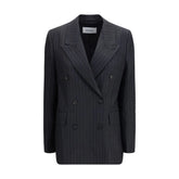 Ferragamo Gray Fleece Wool Blazer - IT40 | M