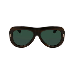 Ferragamo Green Acetate Sunglasses