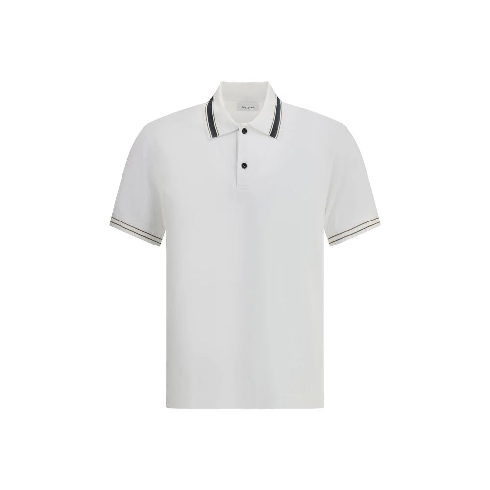 Ferragamo Logoed Polo Shirt - L - Polos