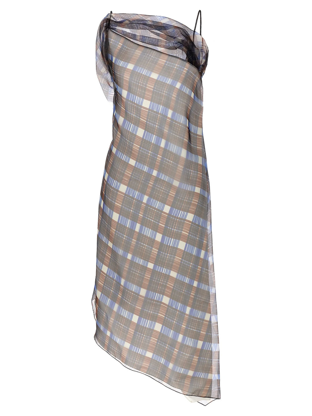 Ferragamo Multicolor Polyester Midi Dress - IT42