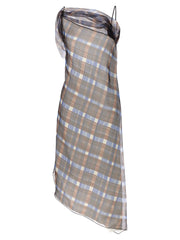 Ferragamo Multicolor Polyester Midi Dress - IT42