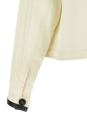 Ferragamo White Linen Full-Length Jacket - IT40