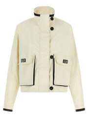 Ferragamo White Linen Full-Length Jacket - IT40
