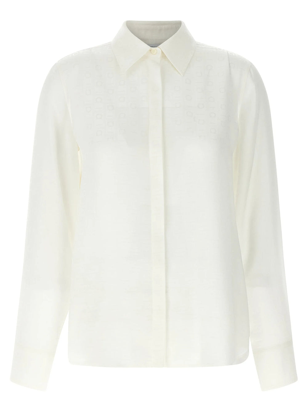 Ferragamo White Silk Blouse - IT40