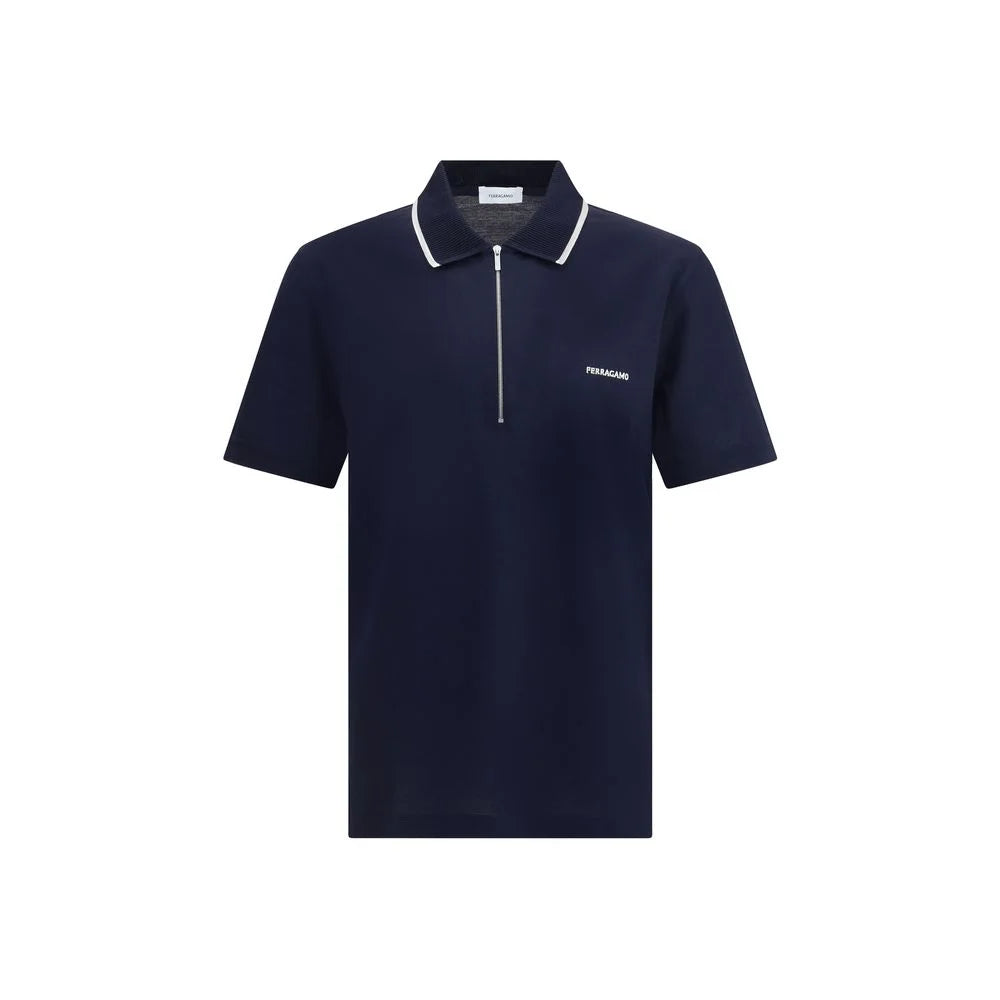 Ferragamo Zip Polo Shirt - Polos