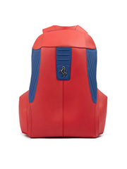 Ferrari Red Leather Technical Backpack - Backpacks