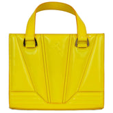 Ferrari Yellow Leather Handbag - Satchel Bags