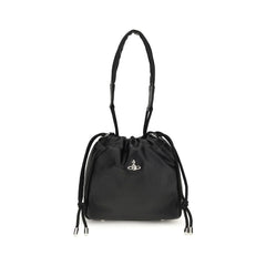Vivienne Westwood Black Polyurethane Shoulder Bag