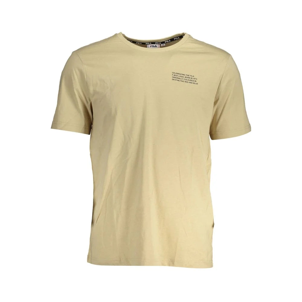 Fila Beige Cotton T-Shirt - T-Shirts