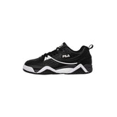 Fila Black And White Leather Low Top Sneakers - EU40/US10