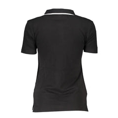 Fila Black Cotton Polo Shirt - Polos