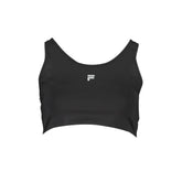 Fila Black Polyester Women Sports Bra - XS - Sports Bras