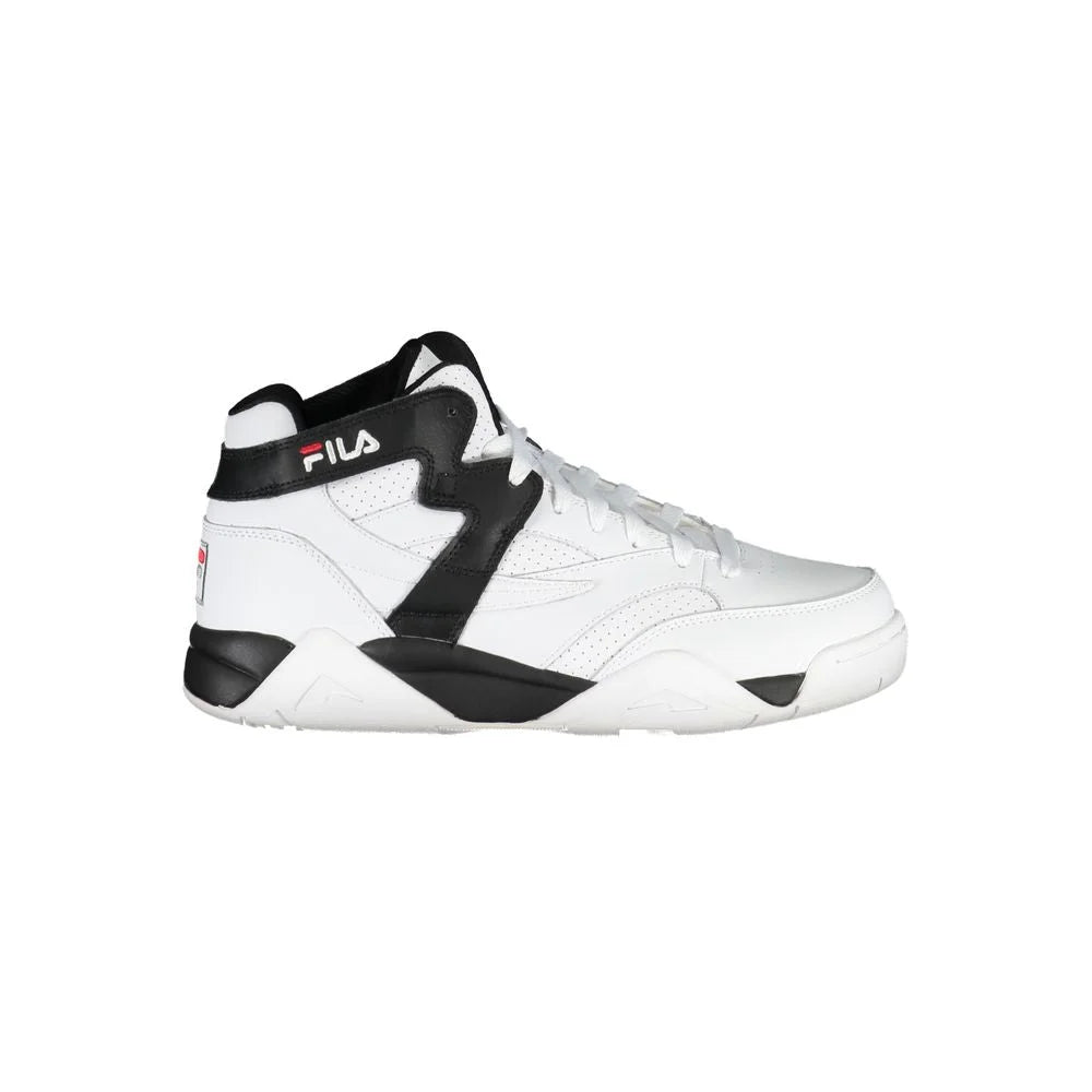Fila High-Top Athletic Lace-Up Sneakers with Contrast Details - Sneakers