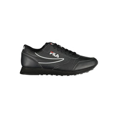 Fila Sleek Black Lace-Up Sport Sneakers - Sneakers