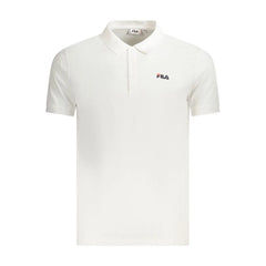 Fila White Cotton Men Polo Shirt