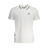 Fila White Cotton Polo Shirt - S - Polos