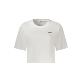 Fila White Cotton Women T-Shirt - T-Shirts