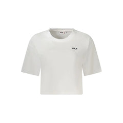 Fila White Cotton Women T-Shirt - T-Shirts