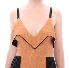 FILOS Black Bronze Silk Sleeveless Above Sheath Dress - IT40|S - Dresses