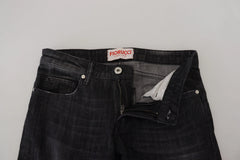 Fiorucci Black Cotton Low Waist Skinny Women Casual Jeans - Jeans