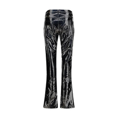 Fiorucci Black Polyethylene Casual Pants
