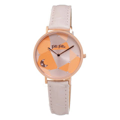 Folli Follie Beige Leather Watch - Watches