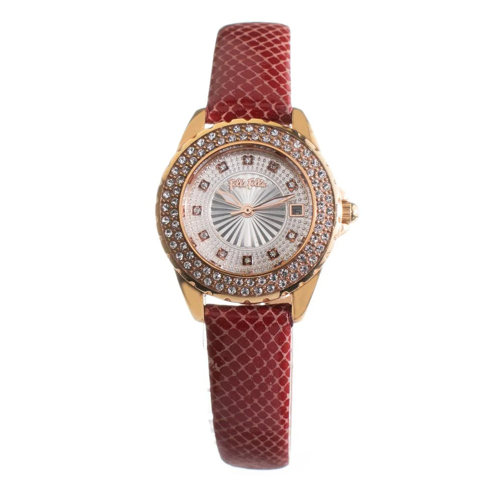 Folli Follie Red Leather Watch - Watches