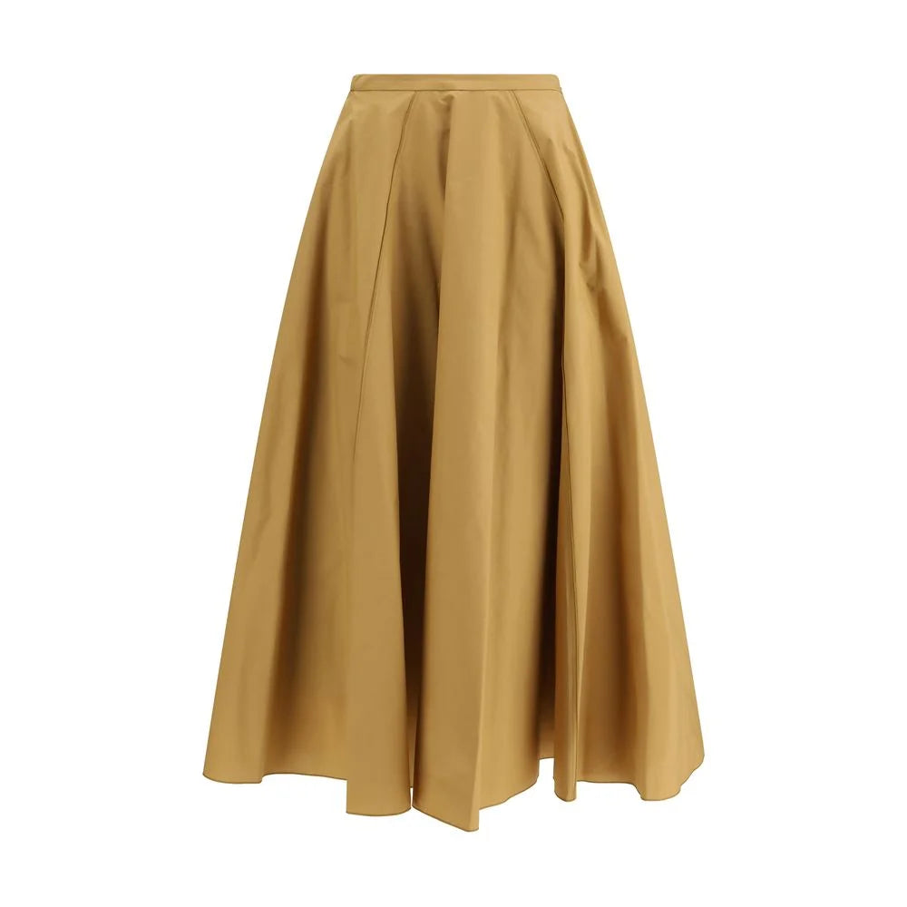 Forte_Forte Beige Cotton Long Skirt
