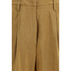 Forte_Forte Beige Linen Bermuda Shorts
