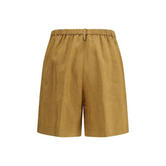 Forte_Forte Beige Linen Bermuda Shorts
