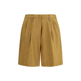 Forte_Forte Beige Linen Bermuda Shorts