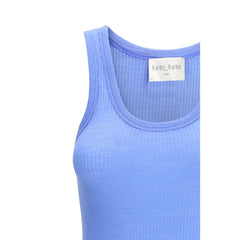 Forte_Forte Blue Fleece Wool Top
