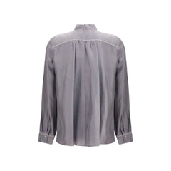 Forte_Forte Crater-collar Shirt in habotai Silk - I/S