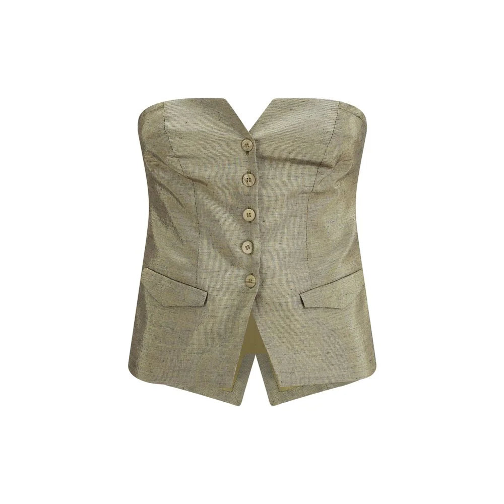 Forte_Forte Gold Cotton Top