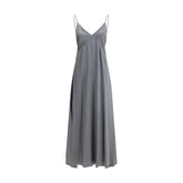 Forte_Forte Gray Silk Cocktail Dress - 0/XS