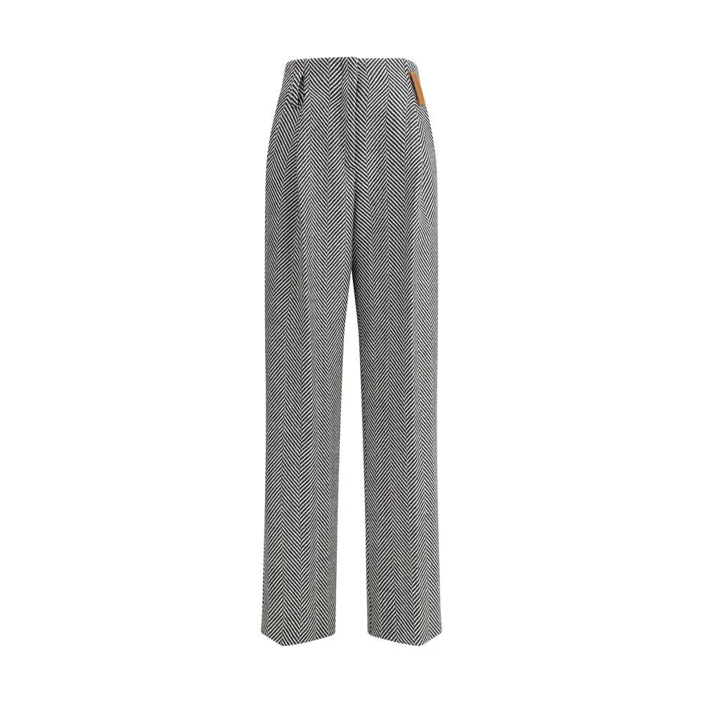 Forte_Forte Multicolor Fleece Wool Casual Pants - II/M