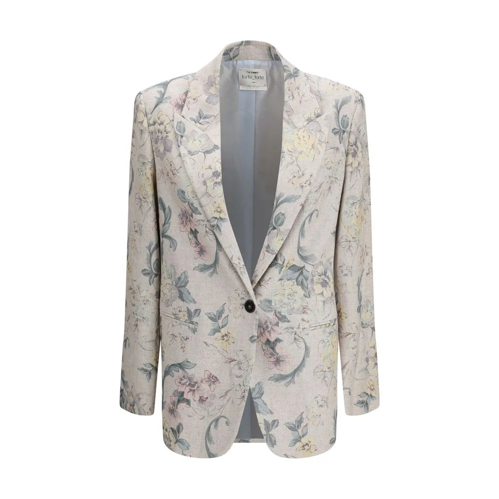 Forte_Forte Multicolor Viscose Coat - 2