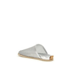 Forte_Forte Silver Calf Leather Bos Taurus Mules - EU41/US11