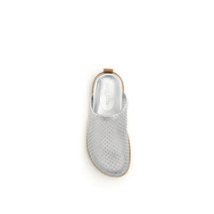 Forte_Forte Silver Calf Leather Bos Taurus Mules - EU41/US11