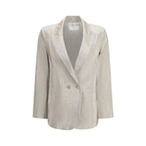 Forte_Forte Ezüst Pamut Blazer - I/S