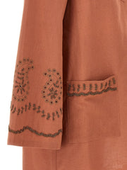 Fortela Bordeaux Cotton Short Dress