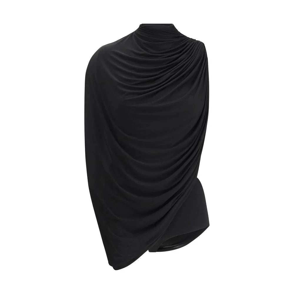 FRANCESCO MURANO Black Viscose Top - IT42 | L