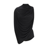 FRANCESCO MURANO Black Viscose Top - IT42 | L