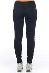 Frankie Morello Black Cotton Women Jeans - IT42|M