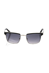 Frankie Morello Black Metallic Fiber Men Sunglass - Sunglasses