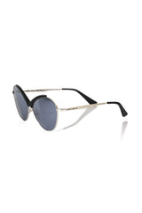 Frankie Morello Black Metallic Fiber Women’s Sunglasses - Sunglasses