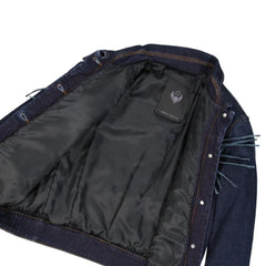 Frankie Morello Blue Cotton Denim Jacket - XS